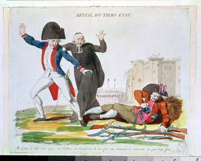 1789年7月、第三の地の目覚め（266297も参照） 作： French School